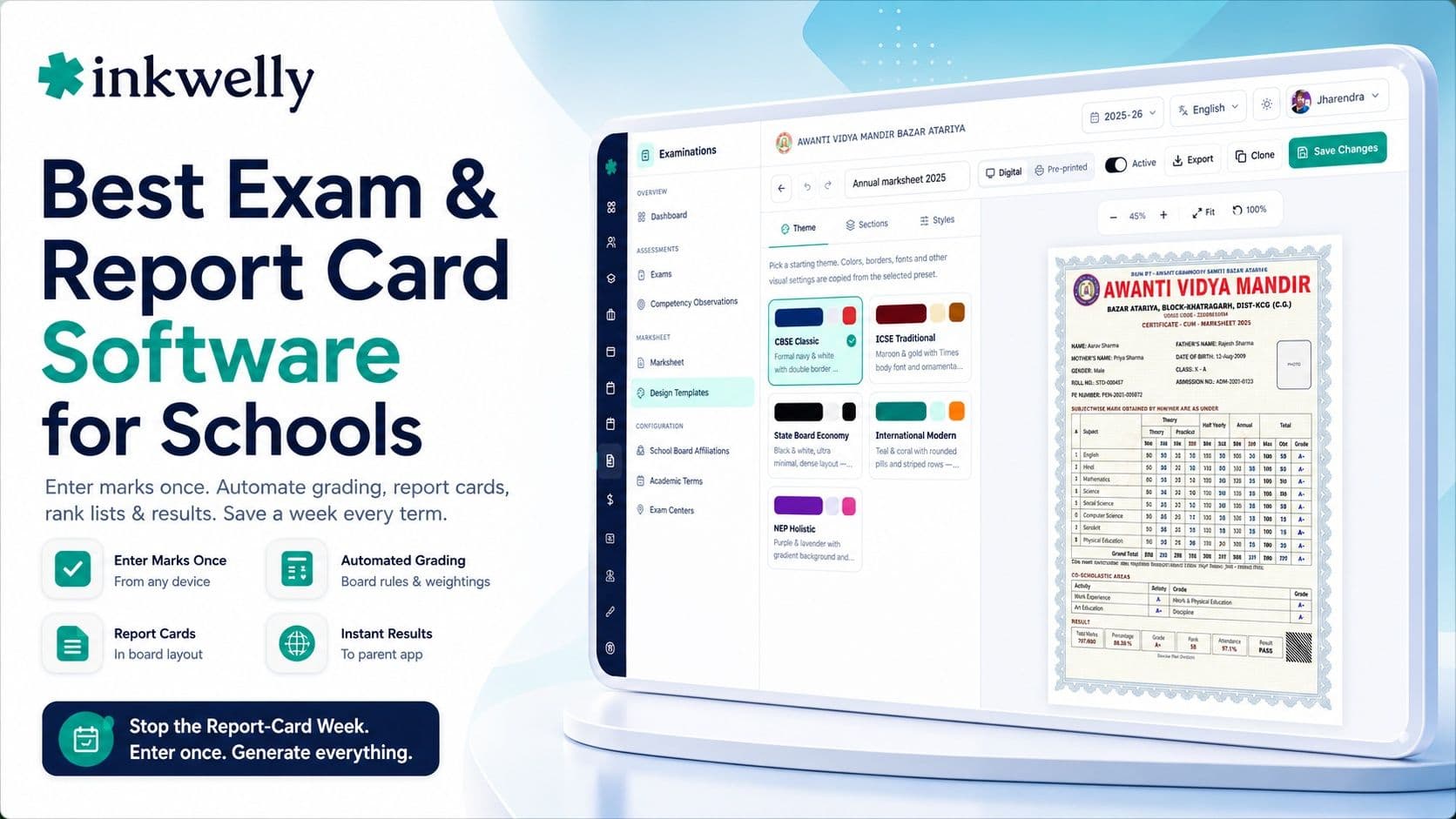 Best Exam & Report Card Software for Schools