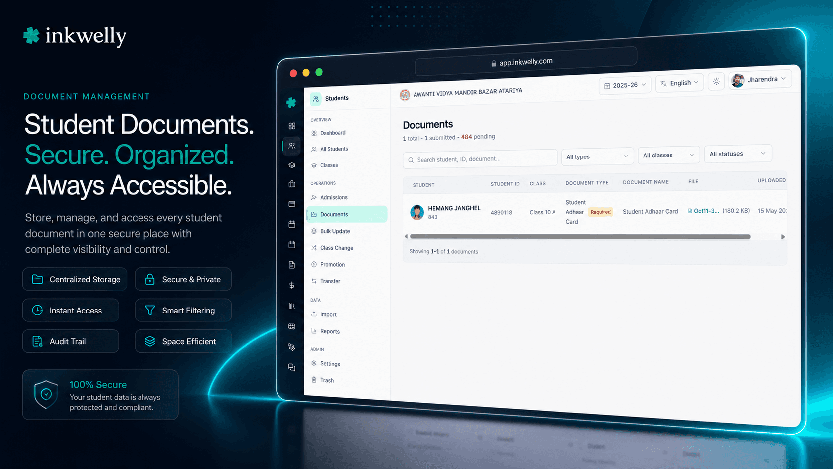 Student document management inkwelly