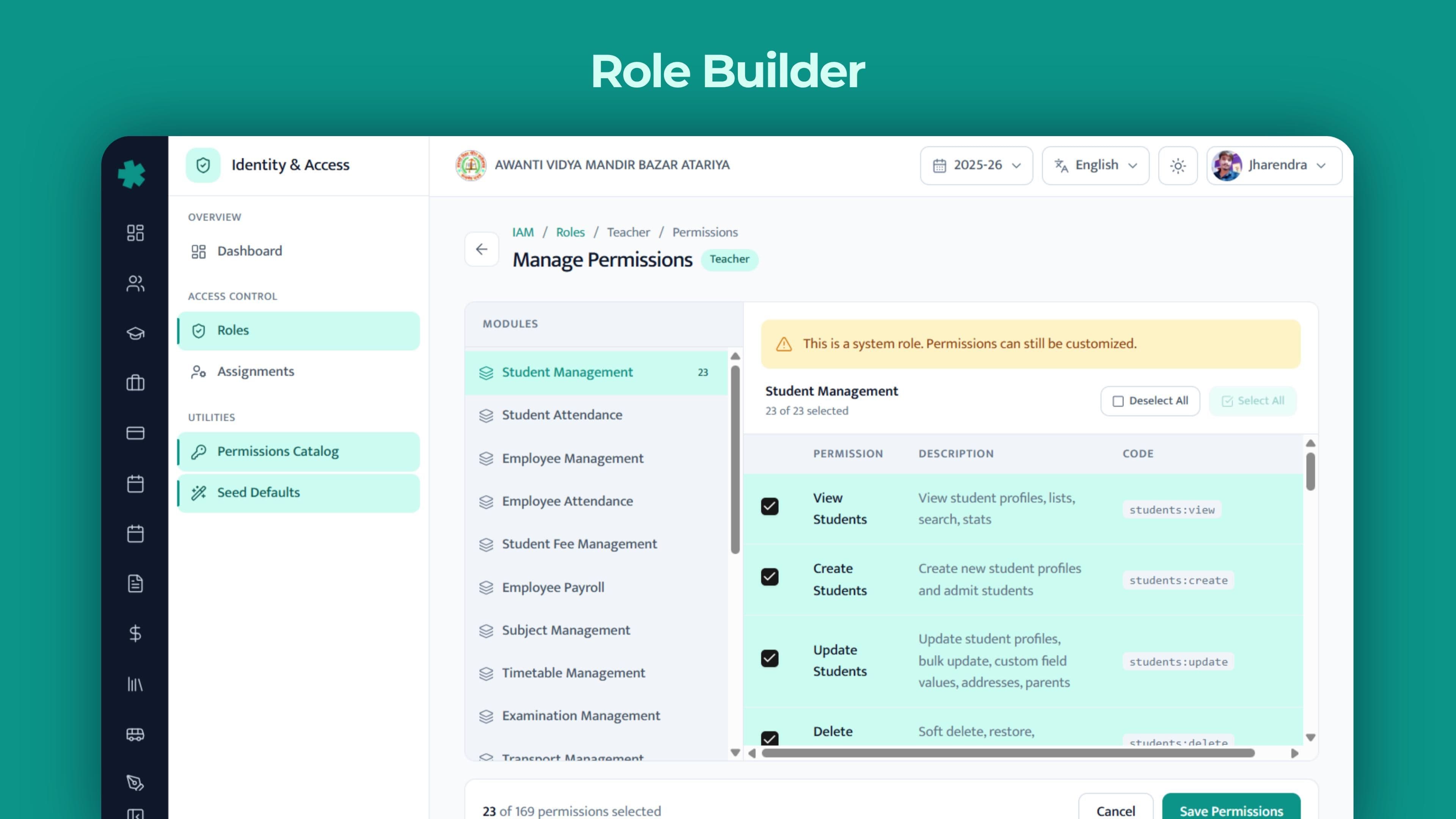 Role builder