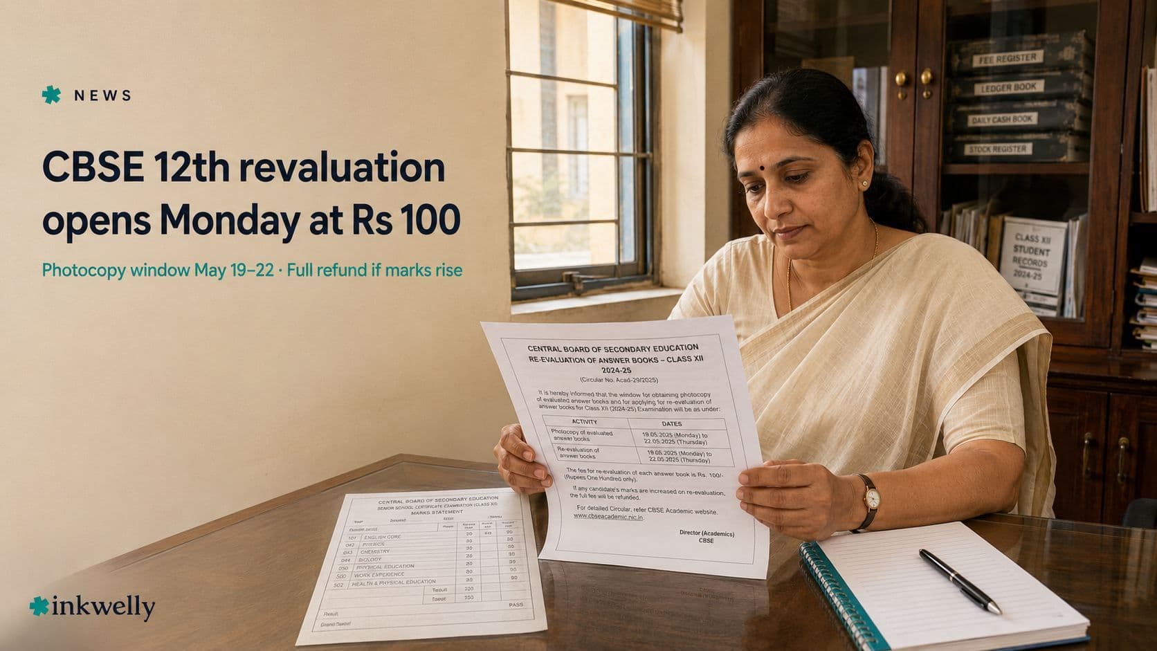 Cbse class 12 revaluation portal may 19 fee 100