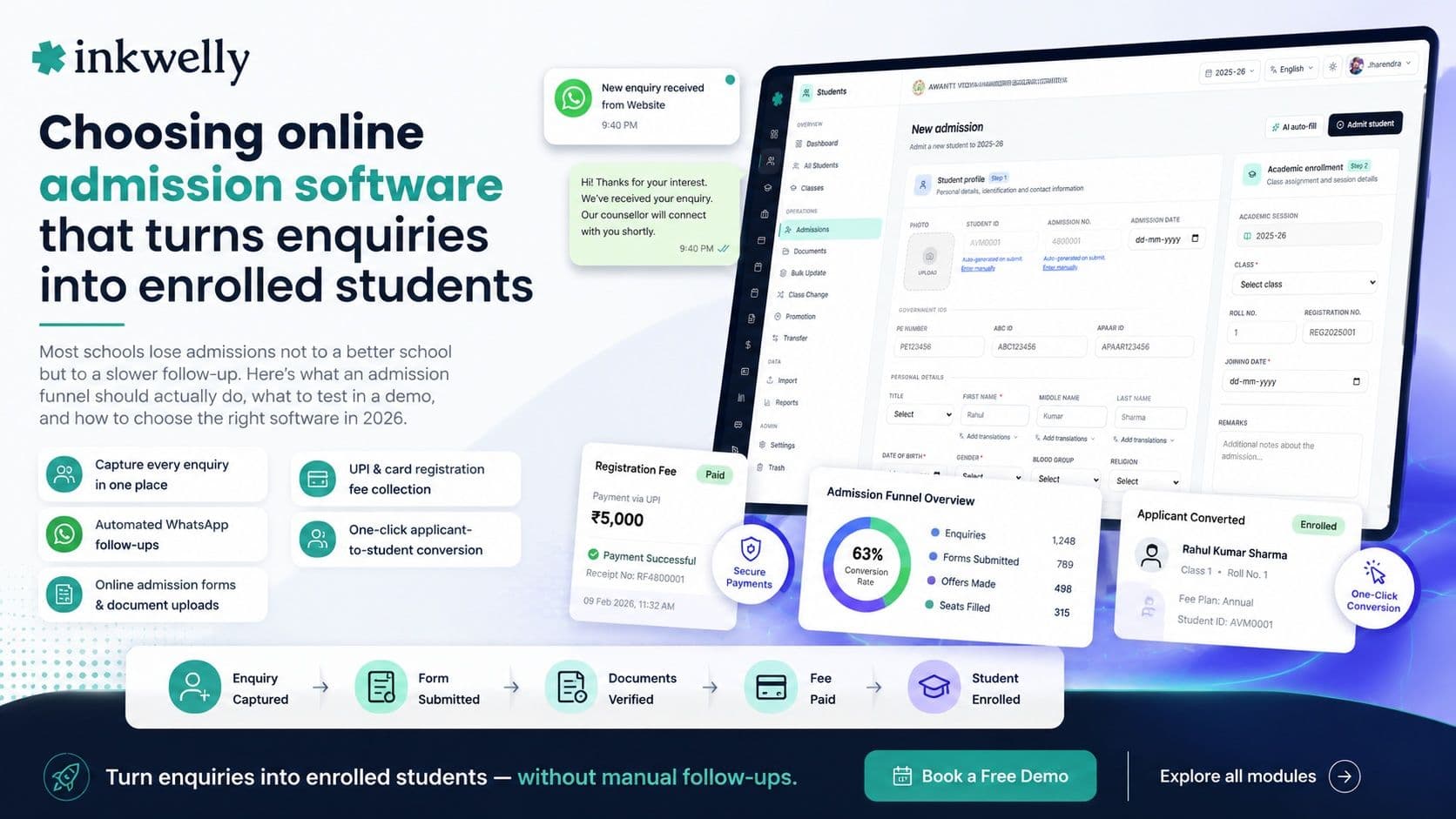 Best Online Admission Software for Schools in India 2026