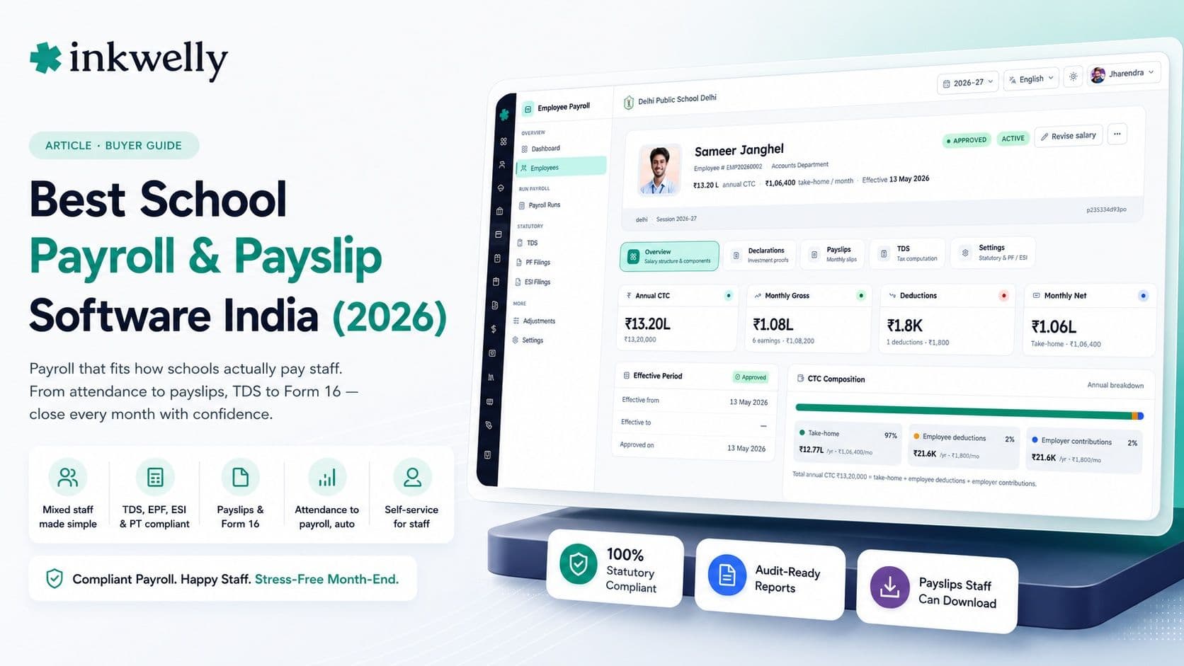 Best School Payroll & Payslip Software India 2026