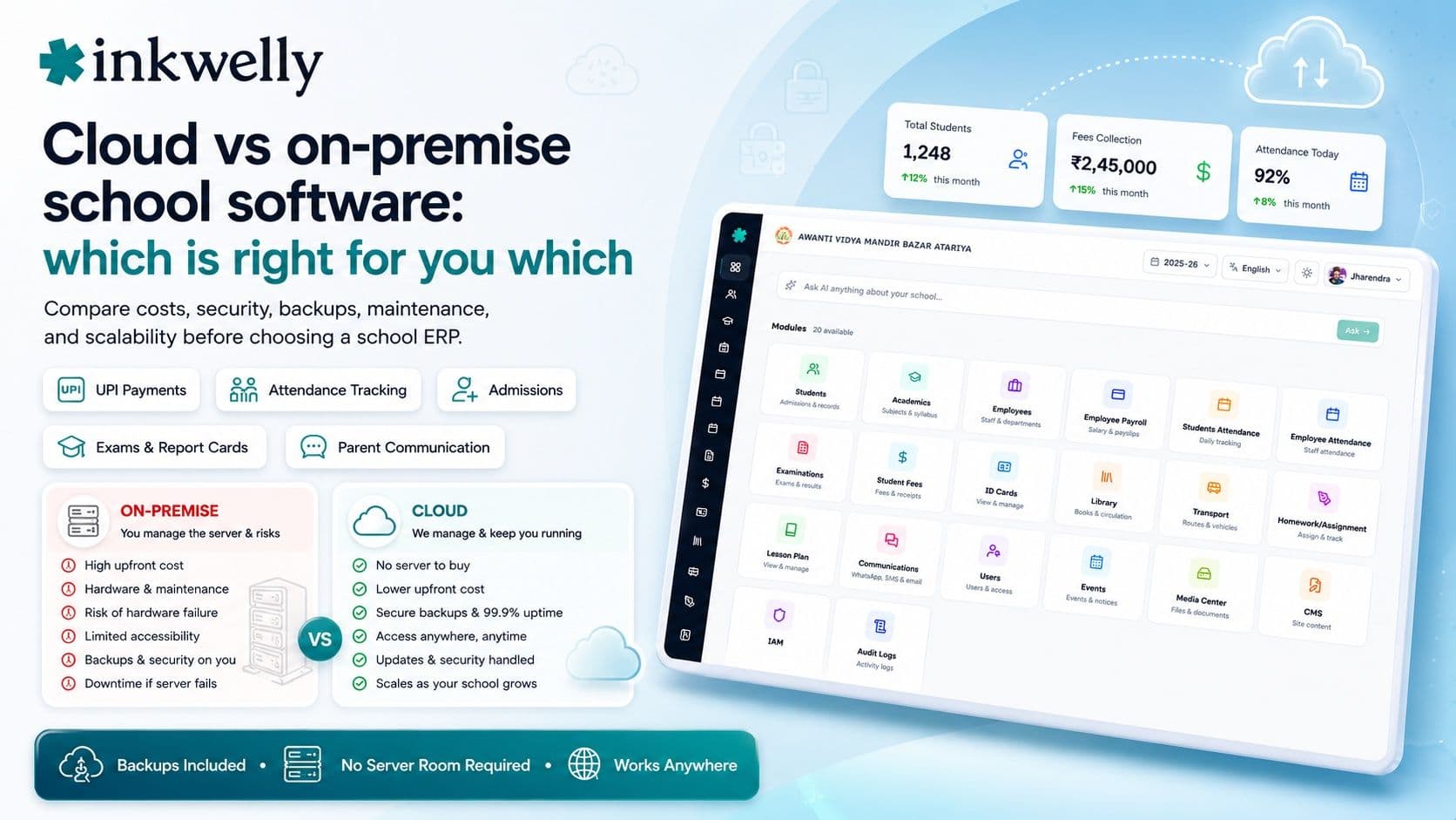 Cloud vs on premise school software which is right for you which