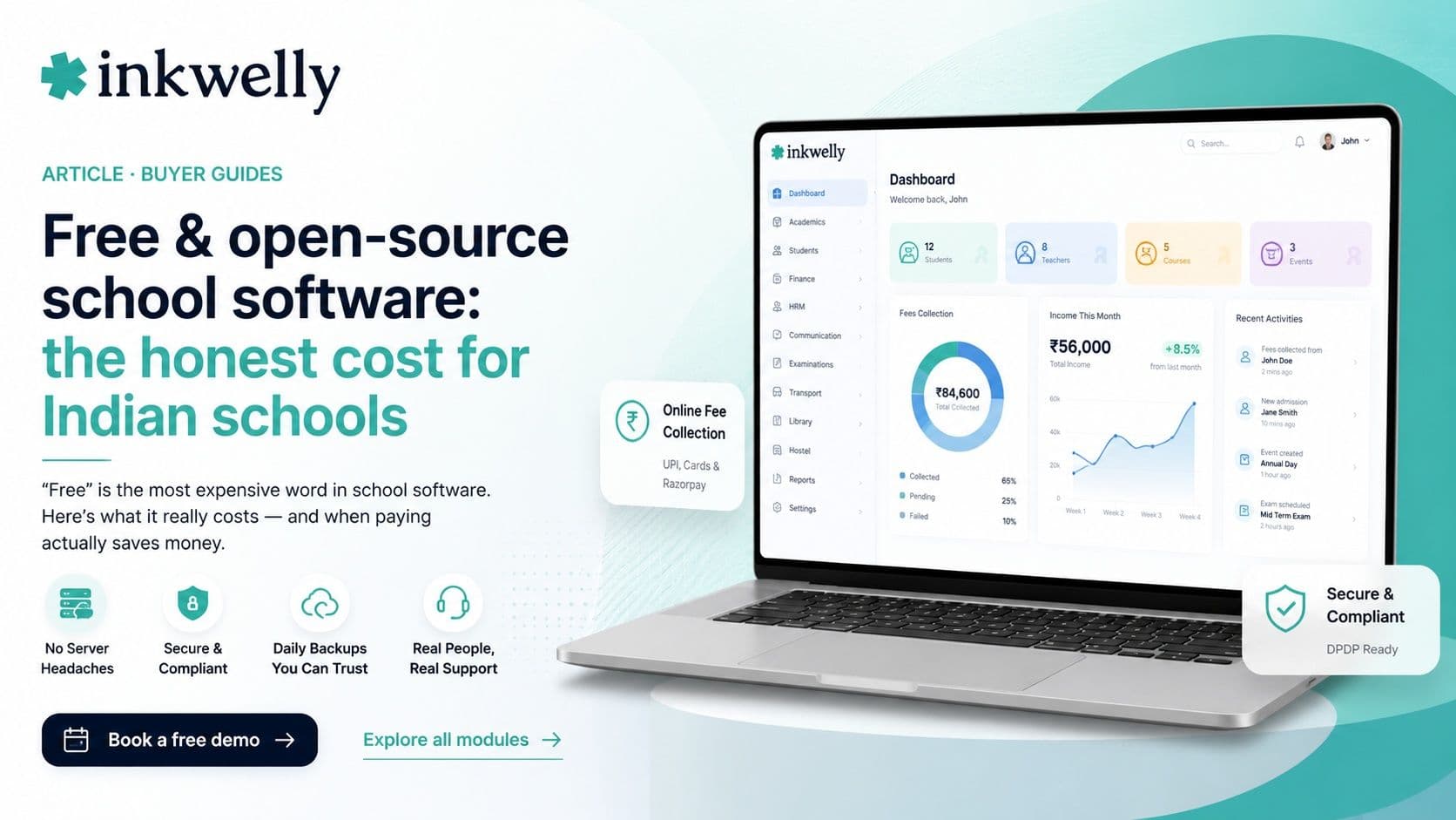 Free & open source school management software India