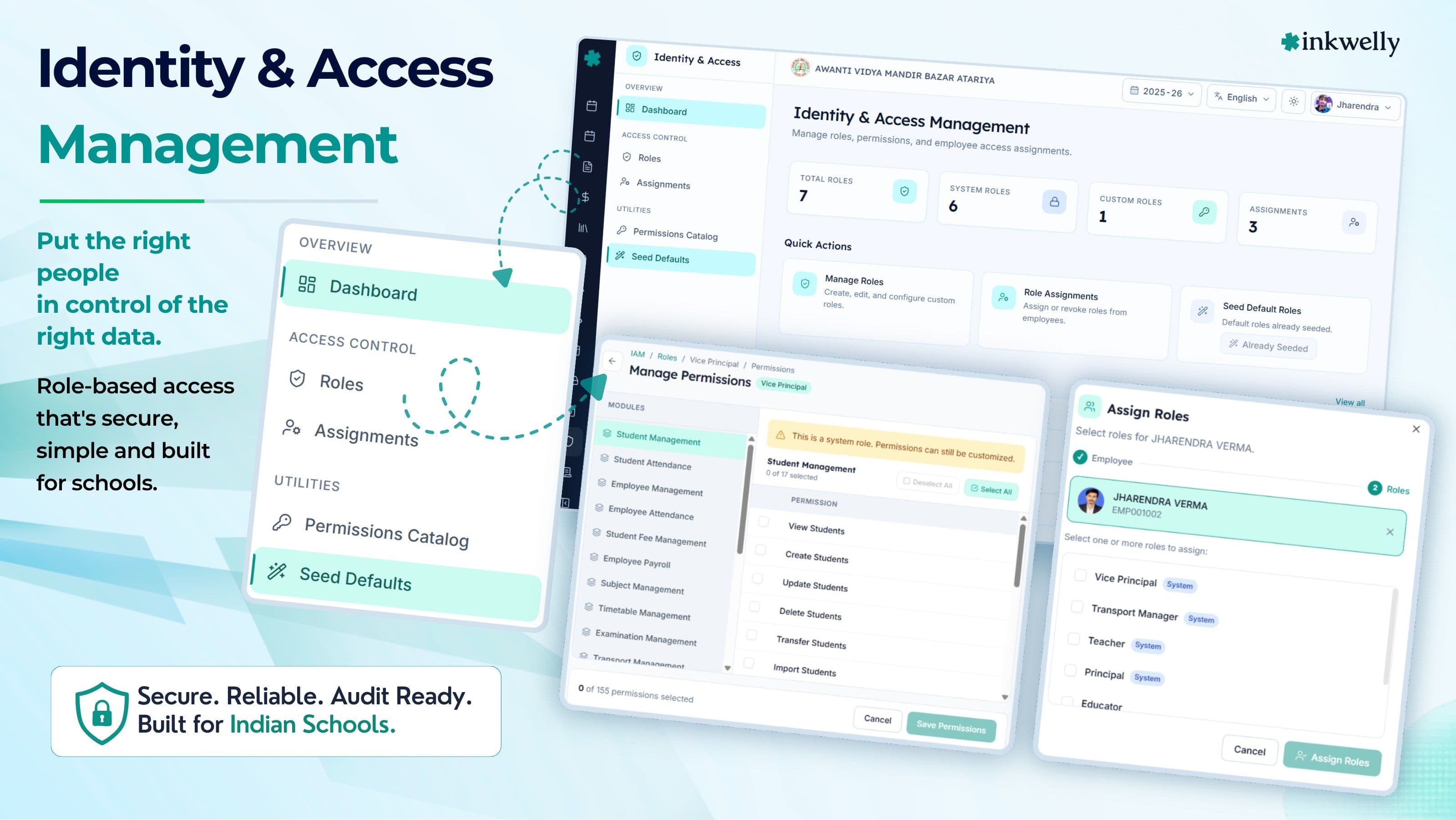 Identity & Access Management inkwelly School ERP