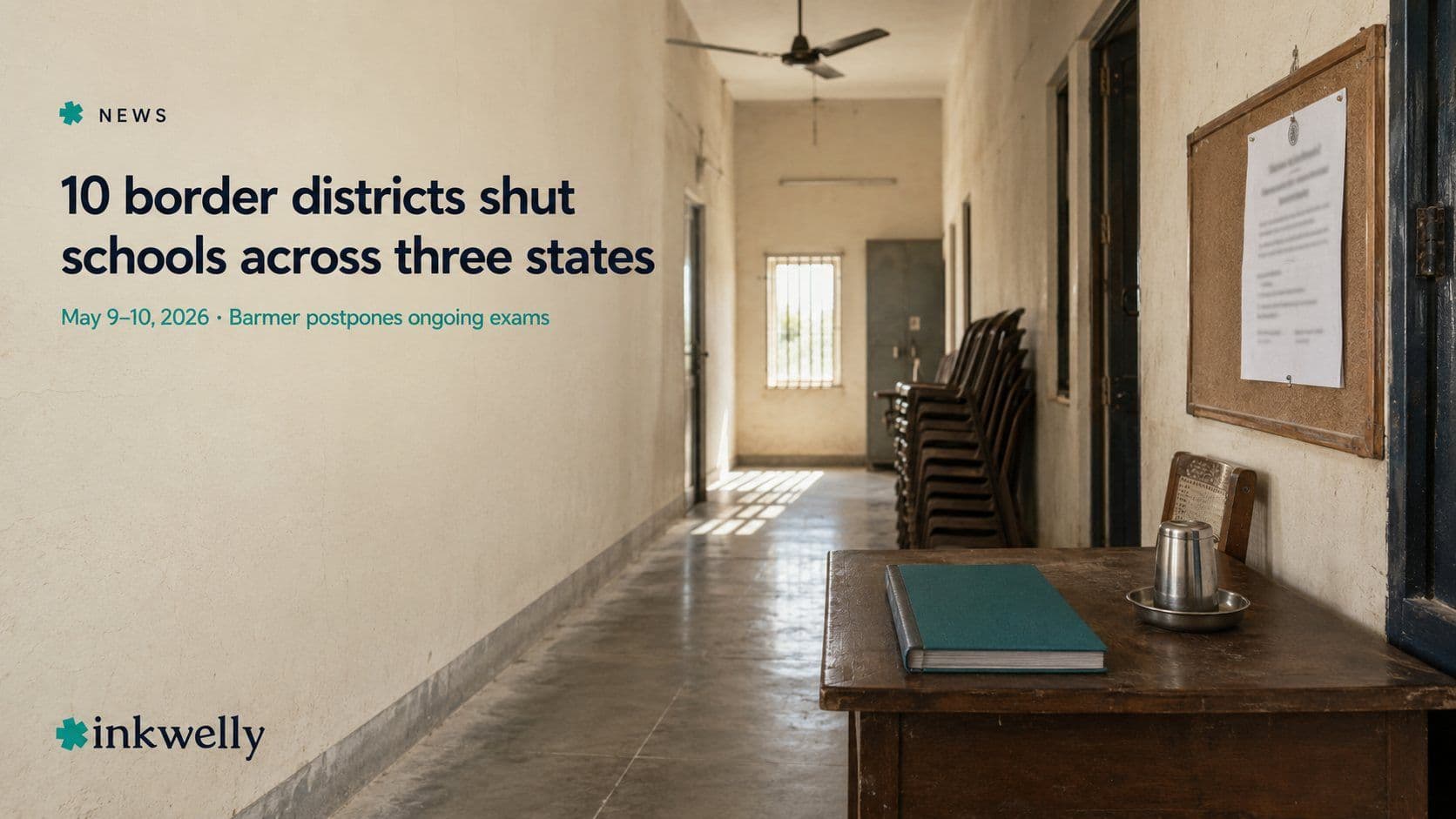Border states shut schools jk punjab rajasthan may 2026