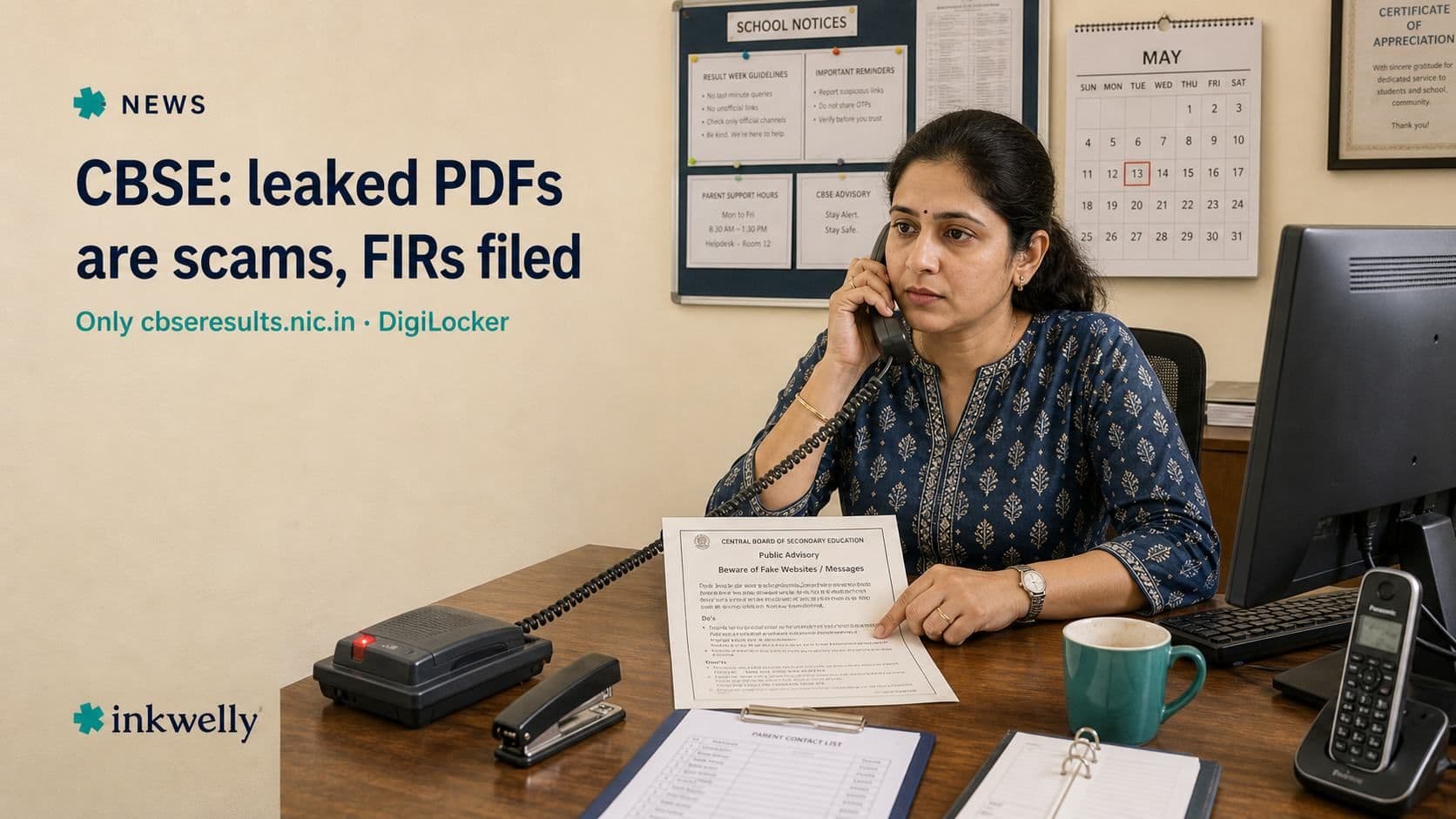 Cbse fake class 12 result leak telegram fir 2026 english