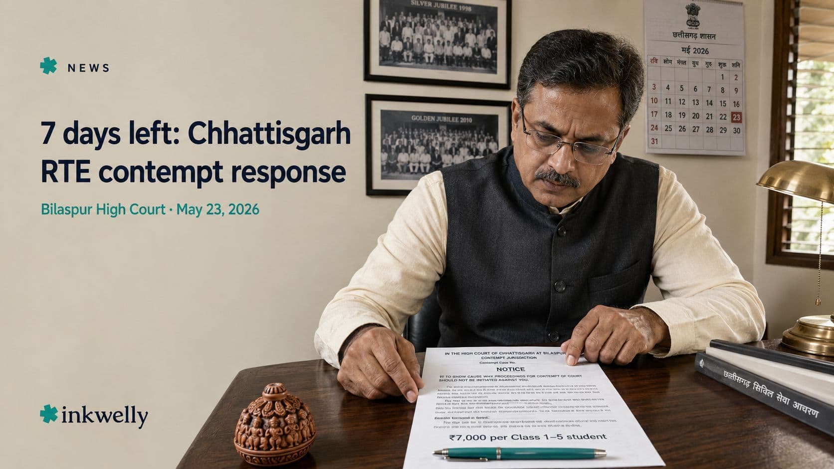 Chhattisgarh rte contempt deadline may 23 education secretary english